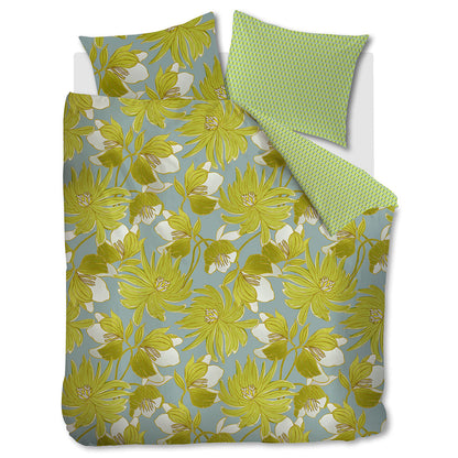 Oilily Melodi Green Cotton Floral Quilt Cover Set Queen - Image 6