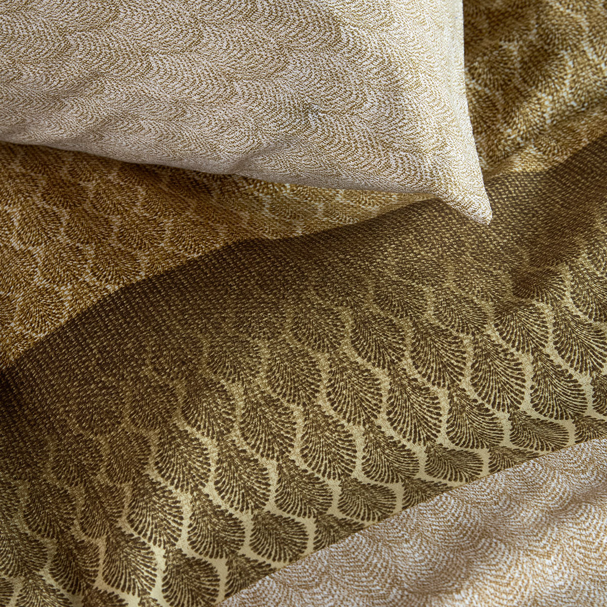 Bedding House Sanna Gold 100% Cotton Percale Quilt Cover Set Queen - Image 4