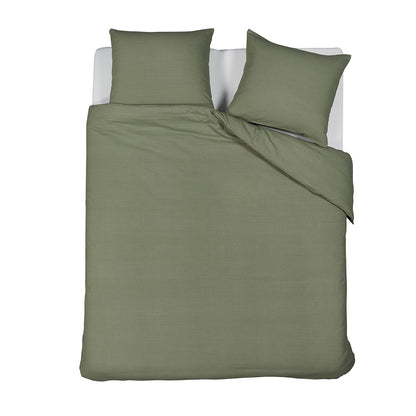 Bedding House Summer Green Seersucker Cotton Quilt Cover Set Queen - Image 5