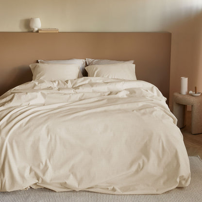 Bedding House Summer Sand Seersucker Cotton Quilt Cover Set King - Image 6