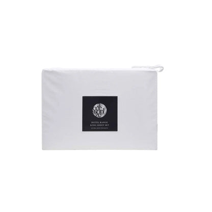Accessorize White Piped Hotel Deluxe Cotton Sheet Set King - Image 4