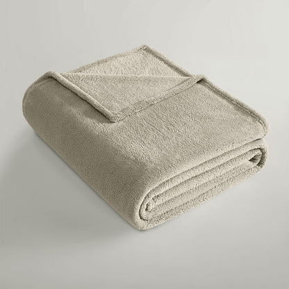 Ardor Teddy Natural Ultra Soft Cozy Fleece Blanket Queen - Image 3