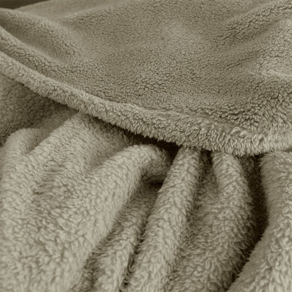 Ardor Teddy Natural Ultra Soft Cozy Fleece Blanket Queen - Image 4