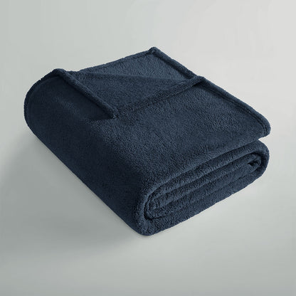 Ardor Teddy Navy Ultra Soft Cozy Fleece Blanket Queen - Image 3