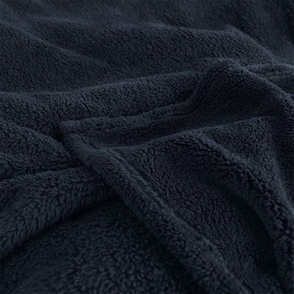 Ardor Teddy Navy Ultra Soft Cozy Fleece Blanket Queen - Image 4