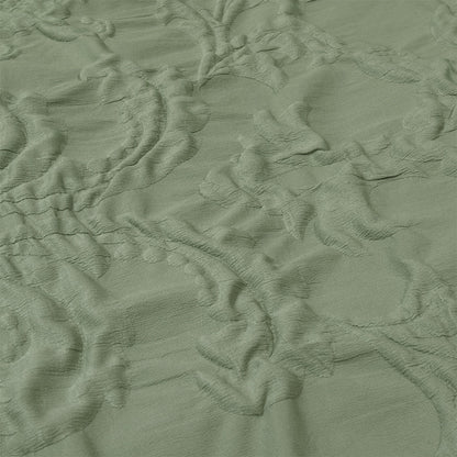 Ardor Adeline Sage Jacquard Damask Quilt Cover Set King - Image 4