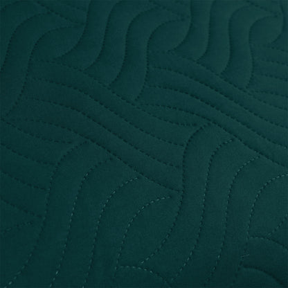 Ardor Asher Deep Teal Embossed Vintage Washed Quilt Cover Set Queen - Image 4