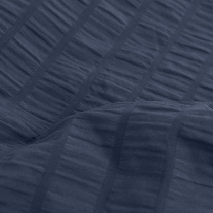 Ardor Byron Navy Seersucker Quilt Cover Set King - Image 3