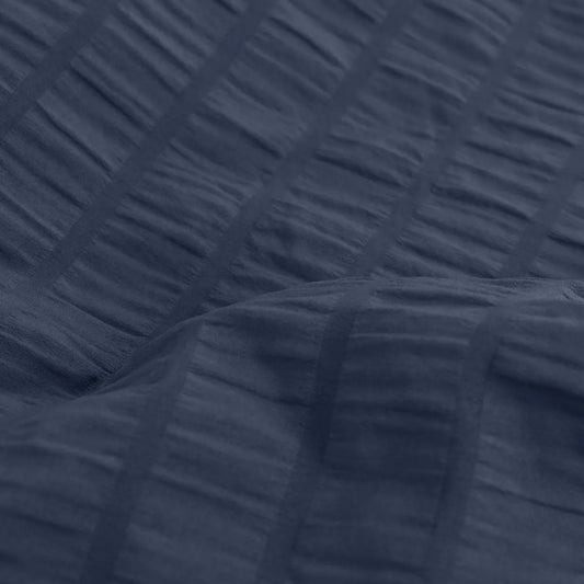Ardor Byron Navy Seersucker Quilt Cover Set King - Image 3
