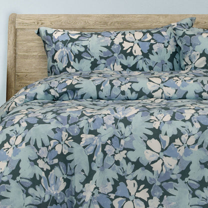 Ardor Eadie Teal Floral Printed Quilt Cover Set King - Image 3