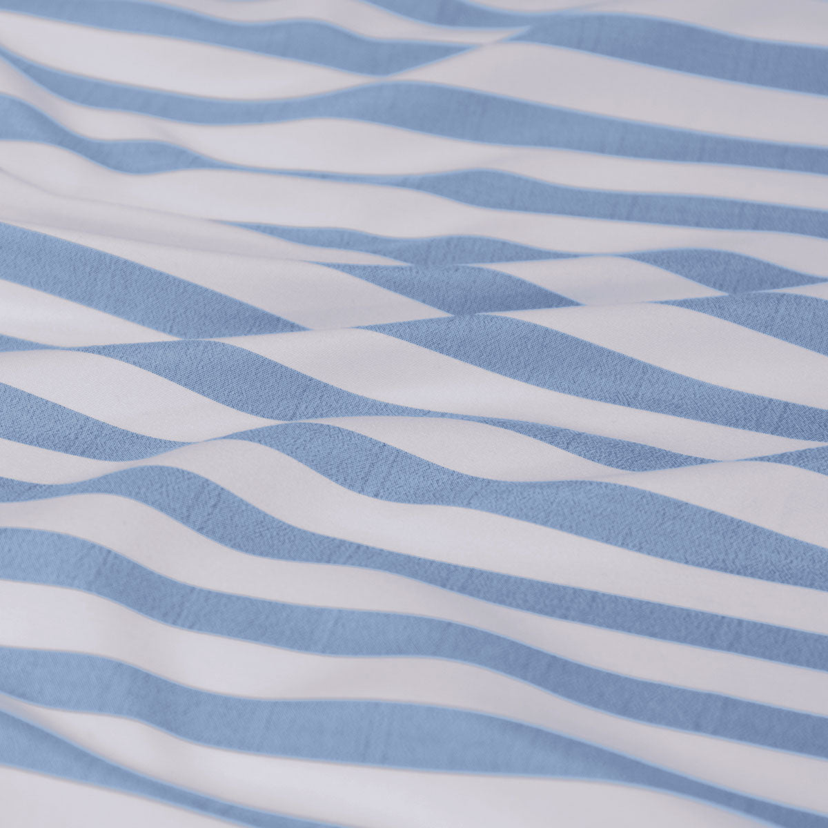Ardor Frankie Blue Stripe Yarn Dyed Reversible Quilt Cover Set King - Image 3