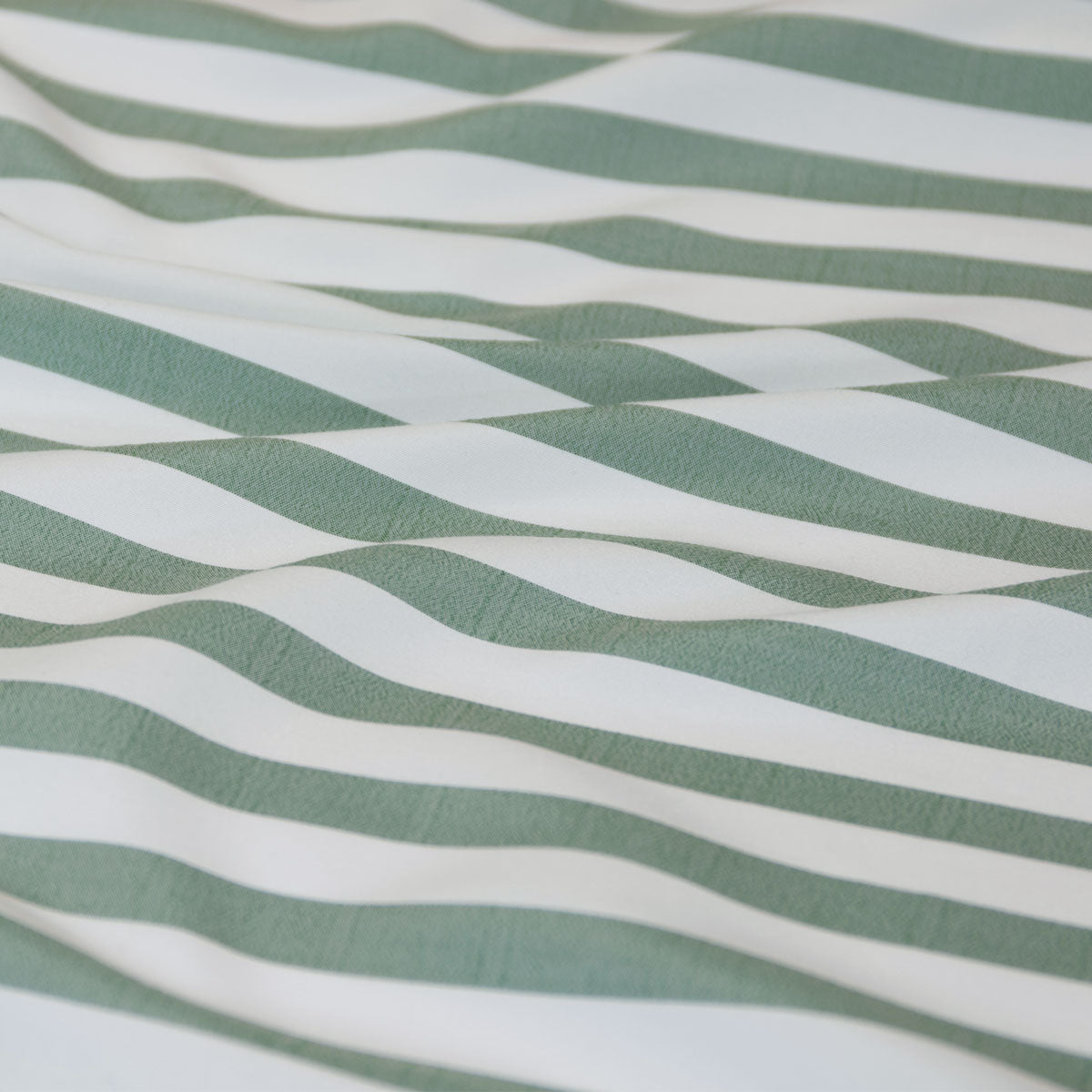 Ardor Frankie Sage Stripe Yarn Dyed Reversible Quilt Cover Set King - Image 3