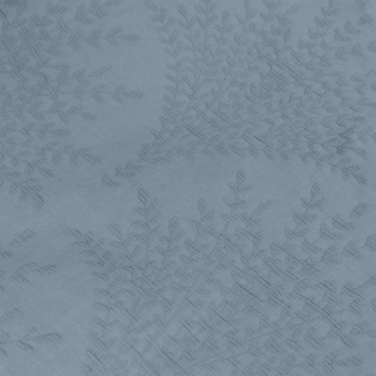 Algodon Romy Blue Cotton Jacquard Quilt Cover Set King - Image 4