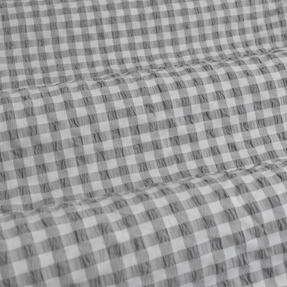 Ardor Rowe Grey Textured Seersucker Quilt Cover Set King - Image 4