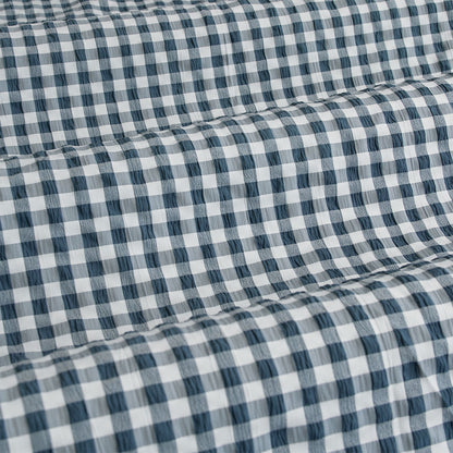 Ardor Rowe Teal Textured Seersucker Quilt Cover Set King - Image 4