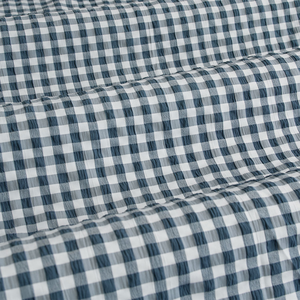 Ardor Rowe Teal Textured Seersucker Quilt Cover Set Queen - Image 4