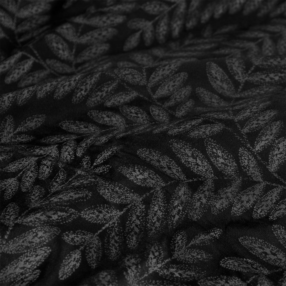 Ardor Rui Black Embossed Velvet Soft Quilt Cover Set Queen - Image 4