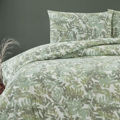 Ardor Solana Sage Watercolour Print Quilt Cover Set King - Image 4