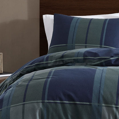 Ardor Sommers Dark Khaki Cotton Flannelette Quilt Cover Set King - Image 4