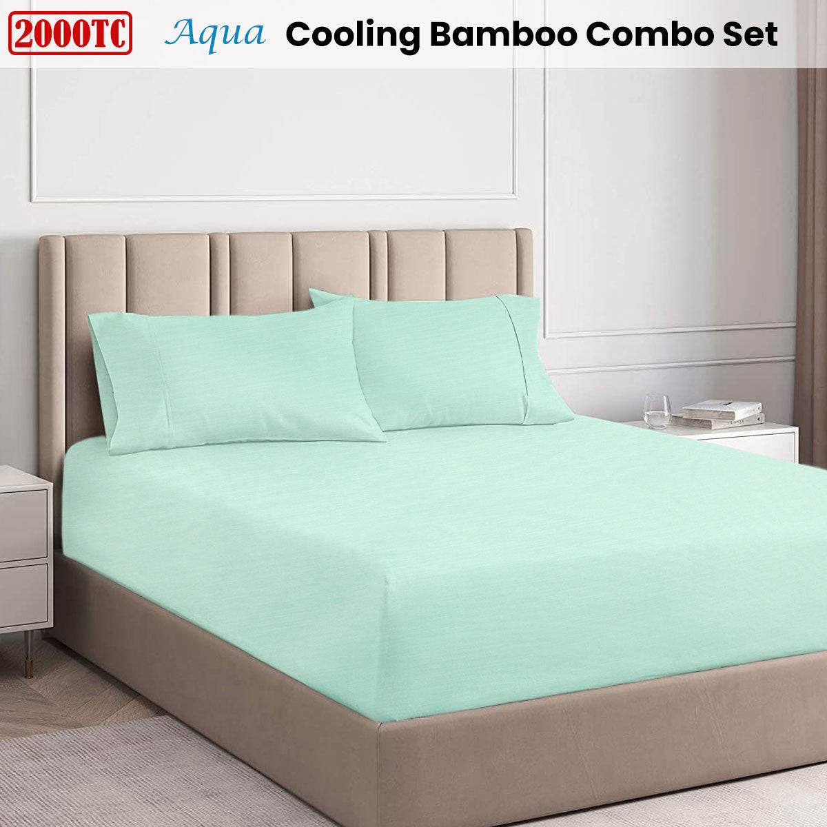 Ramesses Aqua 2000TC Cooling Bamboo Combo Set Single - Image 2