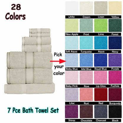 Kingtex 550gsm Cotton 7 Pce Towel Set Shiraz - Image 2