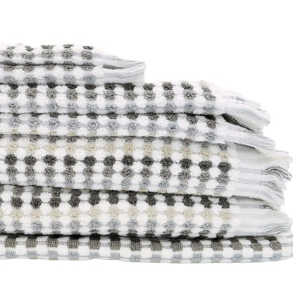 Jenny Mclean Pom Pom Cotton Set of 7 Towel Set Grey Tones - Image 3