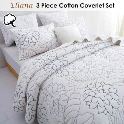 100% Cotton Coverlet Set Eliana Queen - Image 2