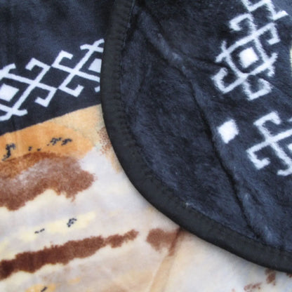 Soft 3D Animal Print Faux Mink Blanket Single Sitting Tiger - Image 3