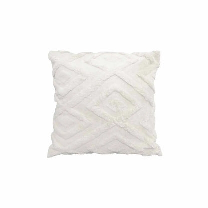 Diamond Texture Filled Cushion Square - 45cm x 45cm Ivory