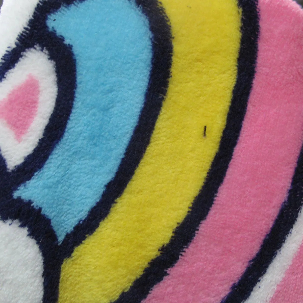 Snuggle Coral Fleece Throw with Sherpa Reverse 127 x 152 cm Emojis Pink - Image 3