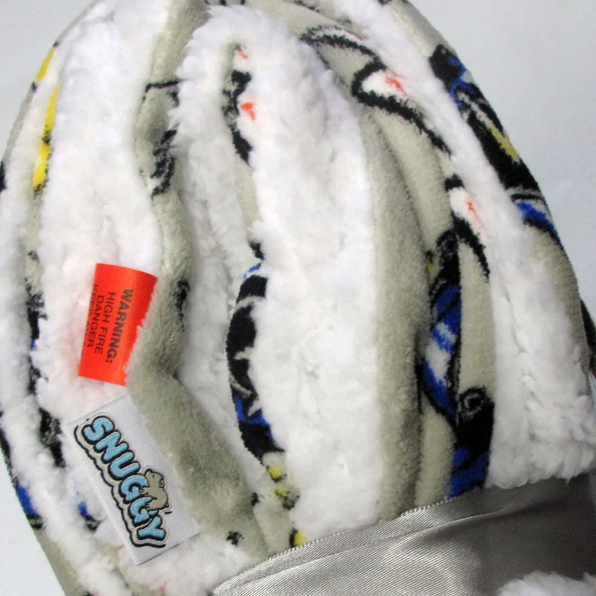 Snuggle Coral Fleece Extra Large Throw with Sherpa Reverse 200 x 128 cm Eat Sleep Game Grey - Image 3