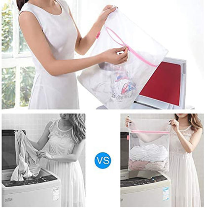 Washing Bag Pack Set Of 6 Laundry Bags Mesh Lingerie Delicate clothes Wash Bags - Image 3