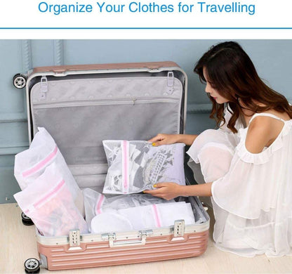 Washing Bag Pack Set Of 6 Laundry Bags Mesh Lingerie Delicate clothes Wash Bags - Image 8