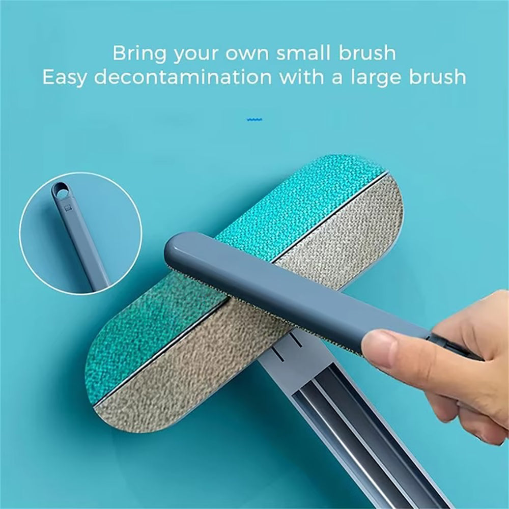 Multi-Purpose Cleaning Brush Pet Hair Removal Dual-Sided Brush with Scraper Gap Brush - Image 5