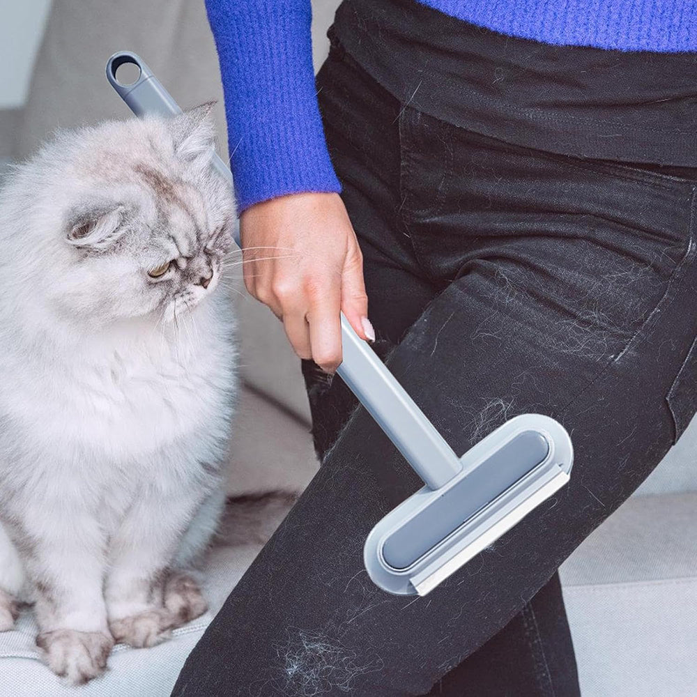 Multi-Purpose Cleaning Brush Pet Hair Removal Dual-Sided Brush with Scraper Gap Brush - Image 6