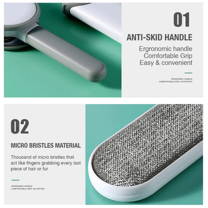 3 in 1 Furs Brusher Pet Hair Lint Remover Brush Self-cleaning Base - Image 4