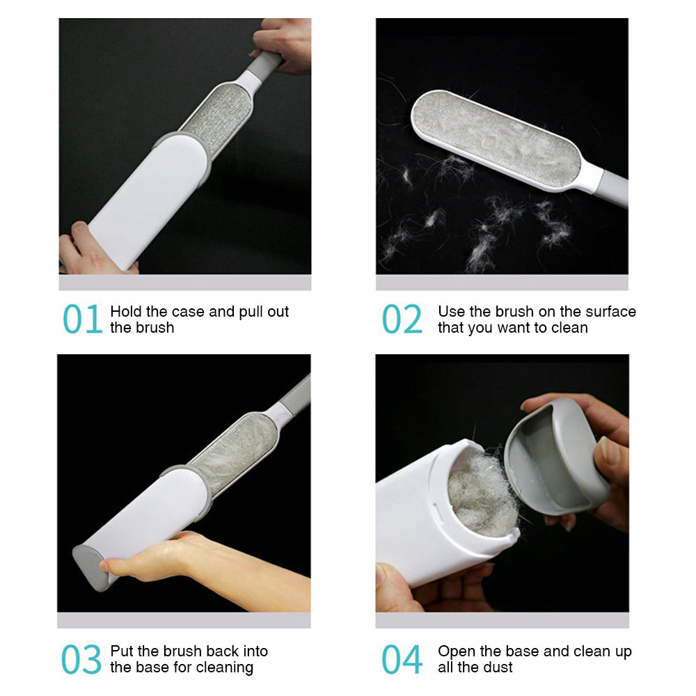 3 in 1 Furs Brusher Pet Hair Lint Remover Brush Self-cleaning Base - Image 7