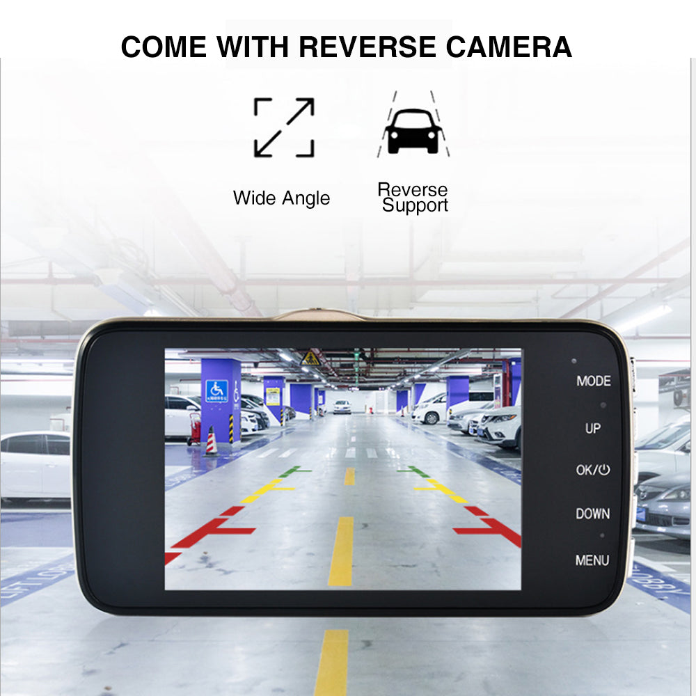1080P Car Dash Camera Dual Front and Rear Video DVR Recorder Night Vision Kit - Image 3