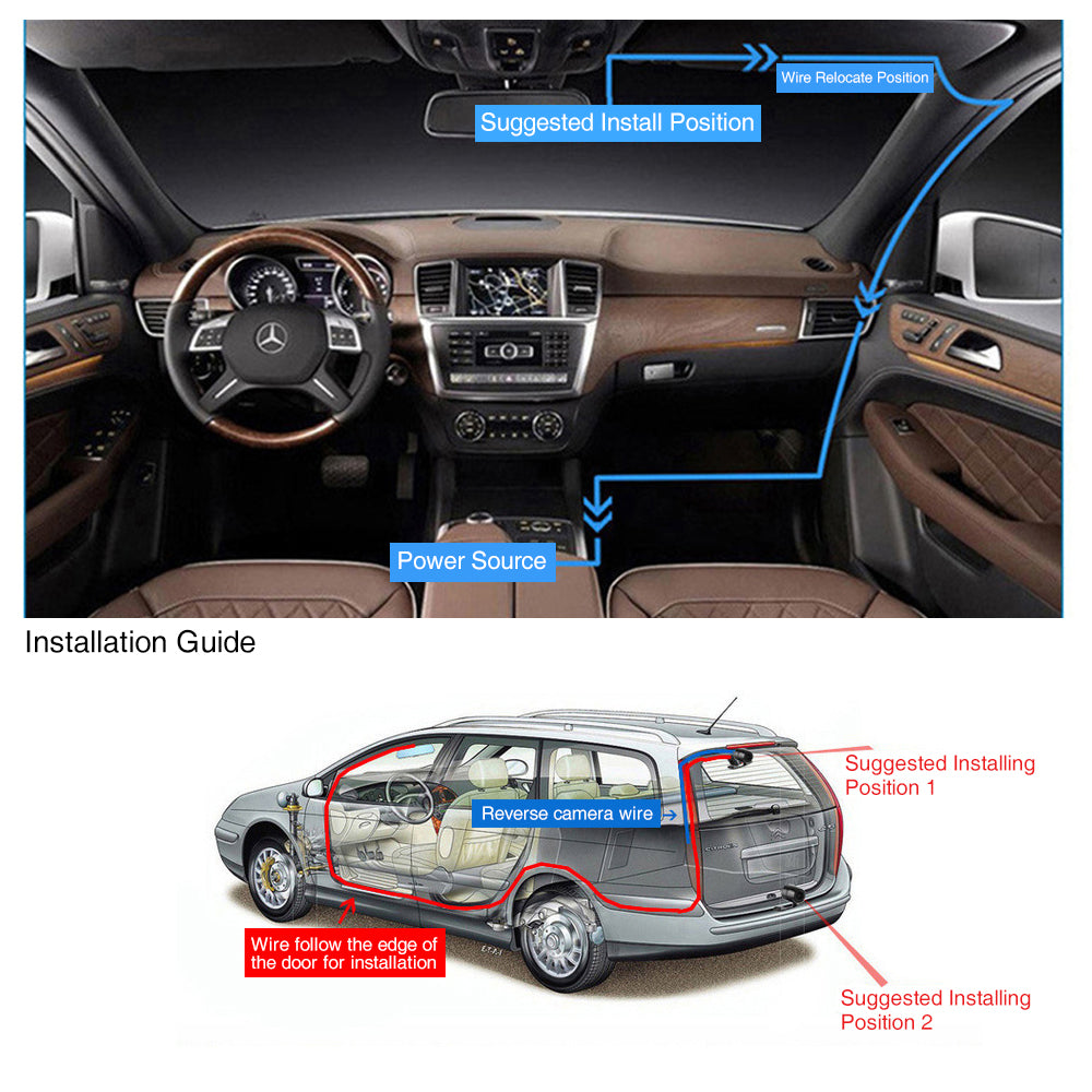 1080P Car Dash Camera Dual Front and Rear Video DVR Recorder Night Vision Kit - Image 9