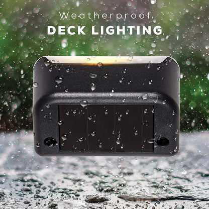 4 Pack SolarPower Deck Lights Outdoor Step Lights Waterproof LED lights - Image 6