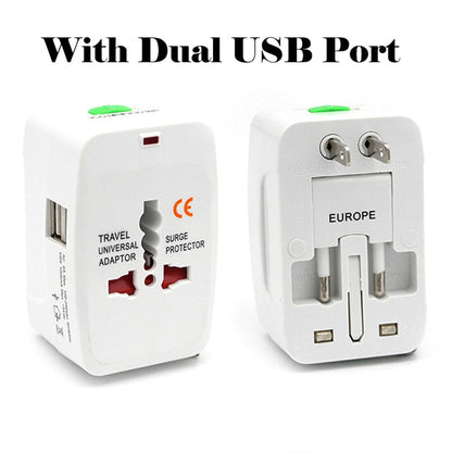 Dual USB Portable Electric Plug Power Socket Adapter International Travel Universal Charger Converter EU UK US AU - Image 4