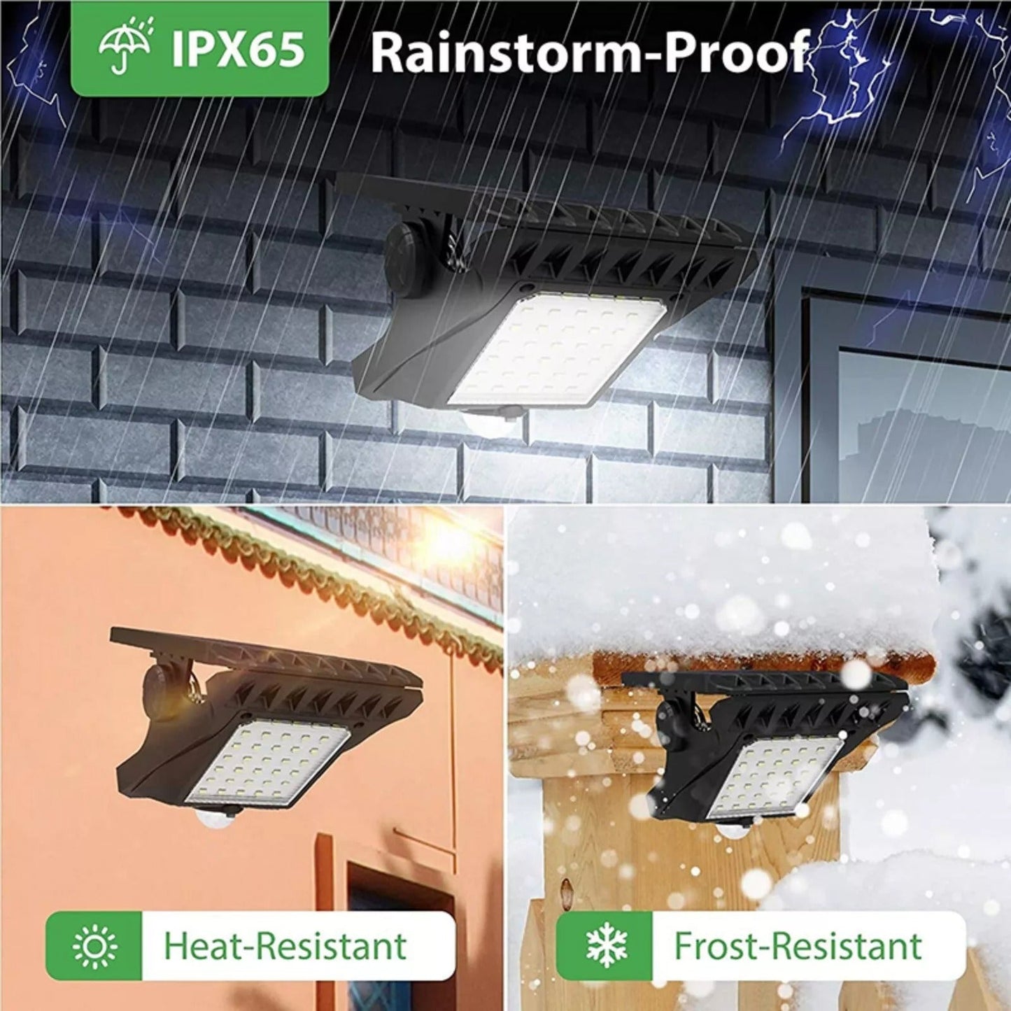 Clip-On Solar LED Light Outdoor Motion Sensor 45 LEDs IP65 Waterproof Security Wall Light - Image 5