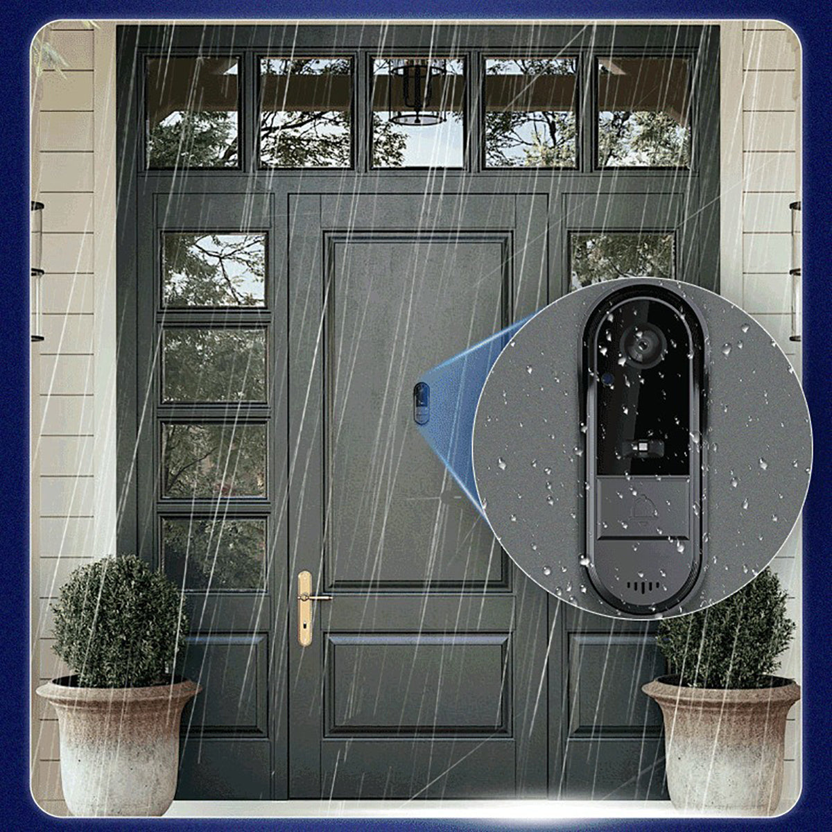 Smart Wireless Video Doorbell with 4.3" Screen HD 8MP Camera Night VisionTwo-Way Audio IP65 - Image 3