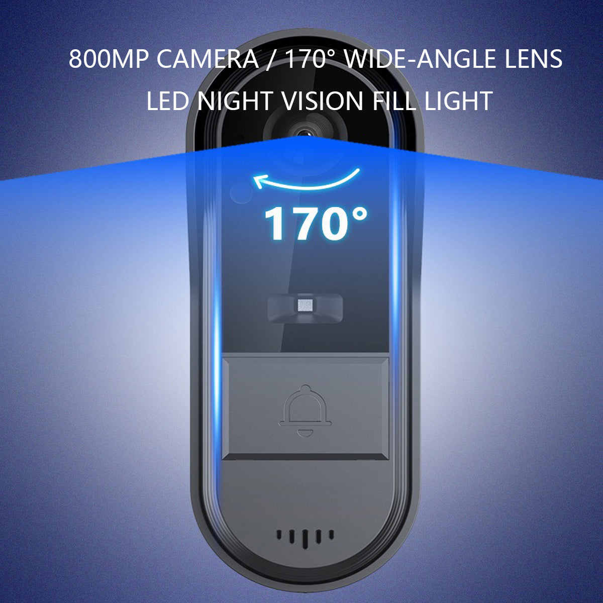 Smart Wireless Video Doorbell with 4.3" Screen HD 8MP Camera Night VisionTwo-Way Audio IP65 - Image 6