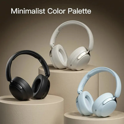 JR SY-T7 Bluetooth 5.4 Over-Ear Headset Wireless Headphones with Noise Cancelling Mic (Light Blue) - Image 4