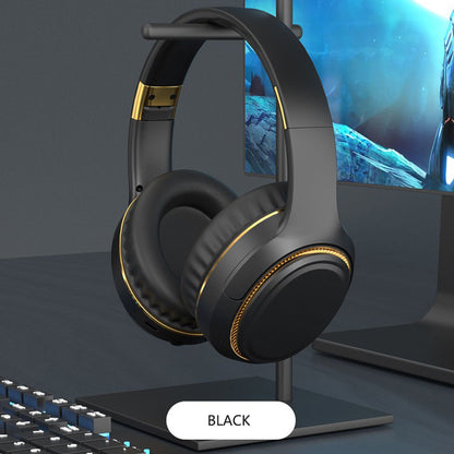 JR H6 Foldable Bluetooth 5.3 Wireless Headphone Over Ear Active Noise Cancelling Deep Bass Headset (Black) - Image 8