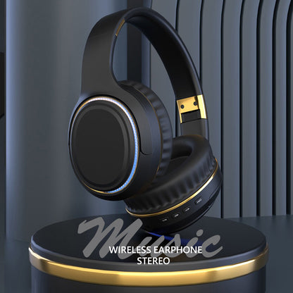 JR H6 Foldable Bluetooth 5.3 Wireless Headphone Over Ear Active Noise Cancelling Deep Bass Headset (Navy Blue) - Image 2