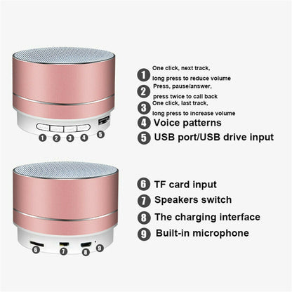 Bluetooth Speakers Portable Wireless Speaker Music Stereo Handsfree Rechargeable (Black) - Image 6