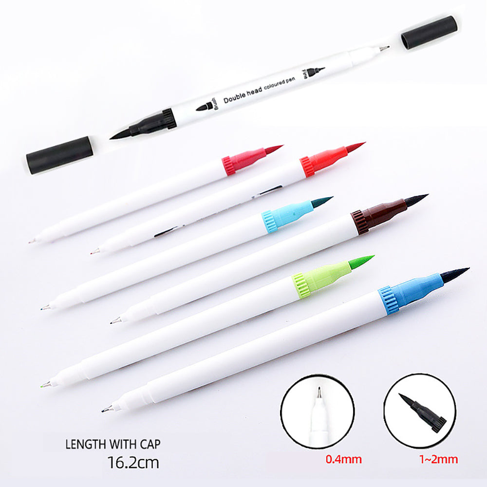 60 Unique Colors Double Head Acid- Free Non-Toxic Coloured Pens - Image 5