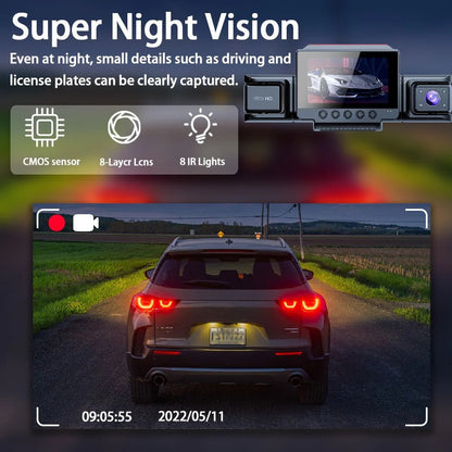 4 Channel 5G WiFi Dashcam FHD 1080P 170° Wide Angle G-Sensor with 64GB Card - Image 7